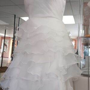 Ivory two-piece wedding dress civil ceremony West Haven CT