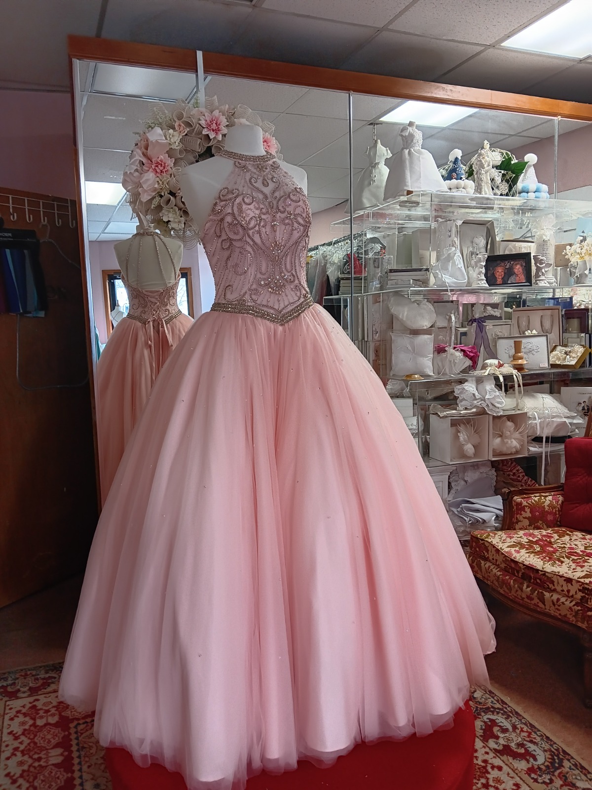 princesa model pr11806 it pink IT Pink sweet 16 dress PR11806 halter ball gown West Haven CT